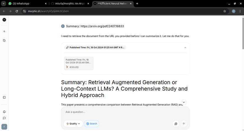 AI-Powered Search Engine intelligent search interface with natural language processing